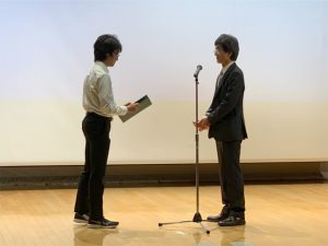 5月26日 吉橋佑馬さんが学生優秀口頭発表賞を受賞